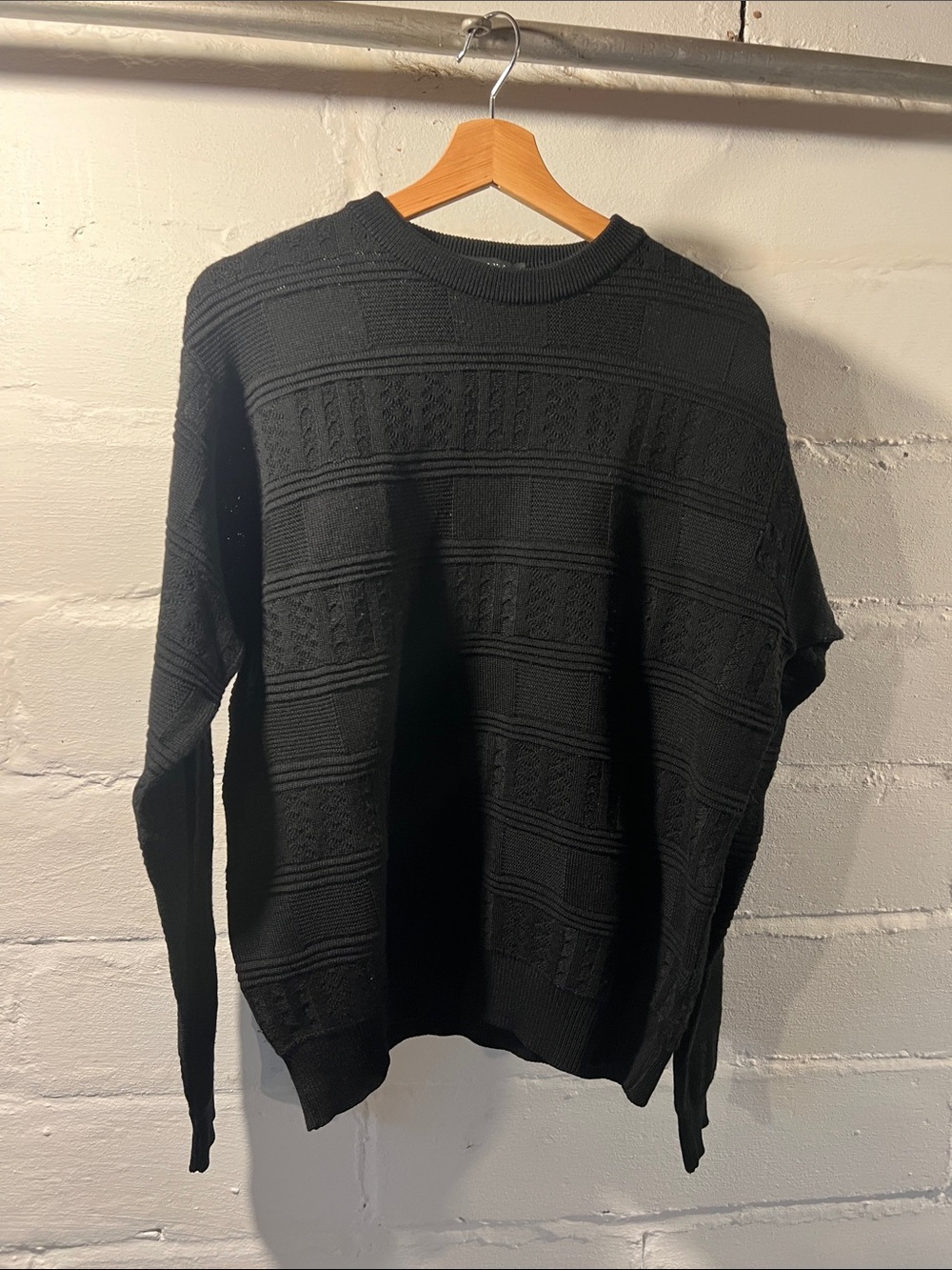 Giorgiolini black wool blend sweater M